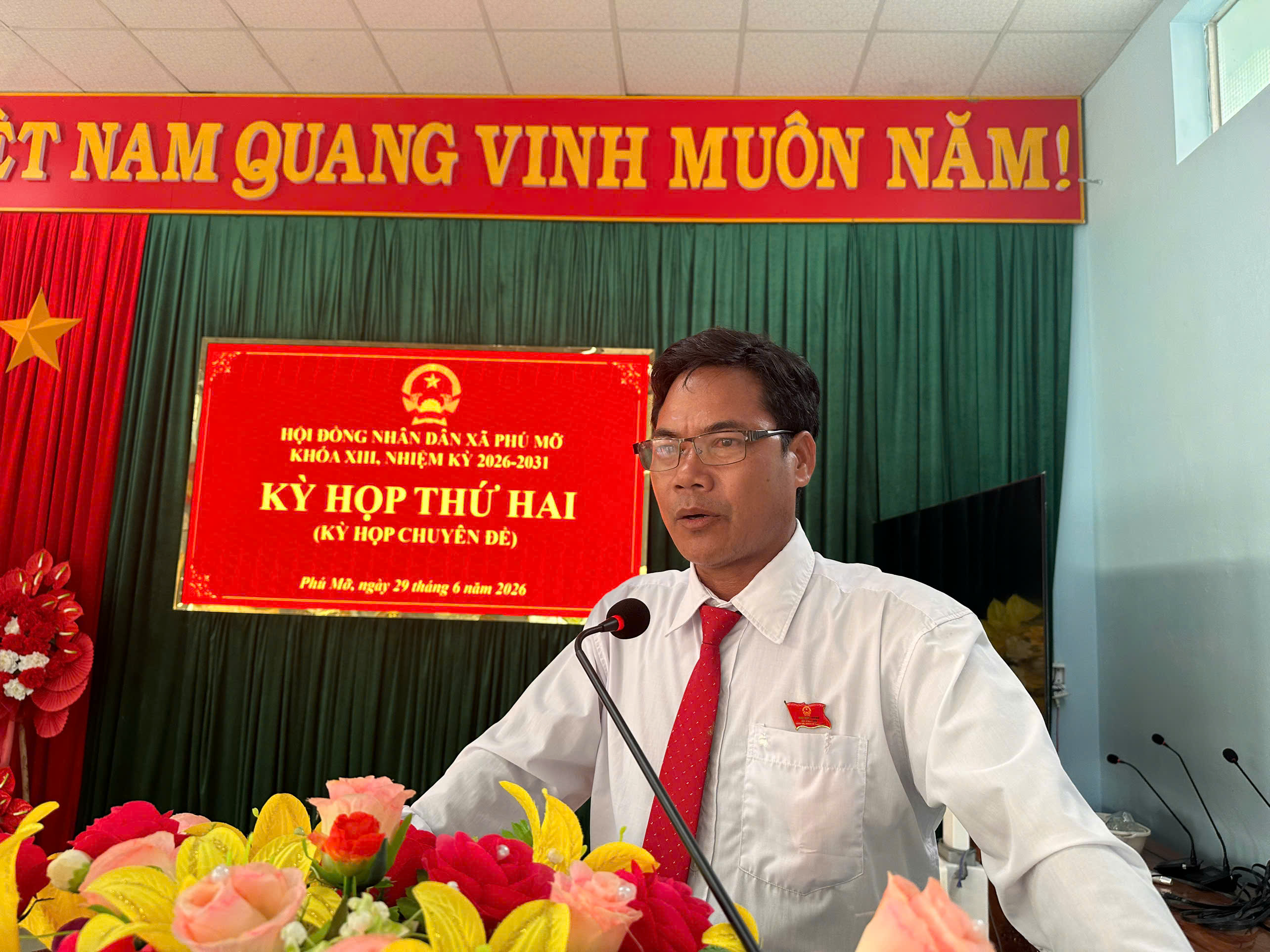 HĐND xã Phú Mỡ khóa XIII tổ chức Kỳ họp thứ Hai (kỳ họp chuyên đề)